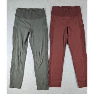 Athleta Trekkie Hybrid Crop Tight Set of 2 Leggings Size 4